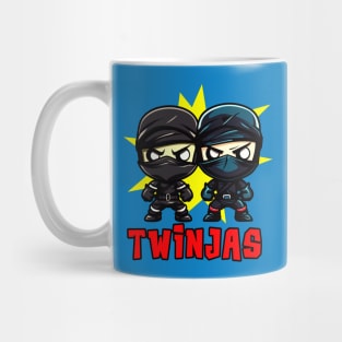 Twinjas Ninja Twins Siblings Twin Boys Mug